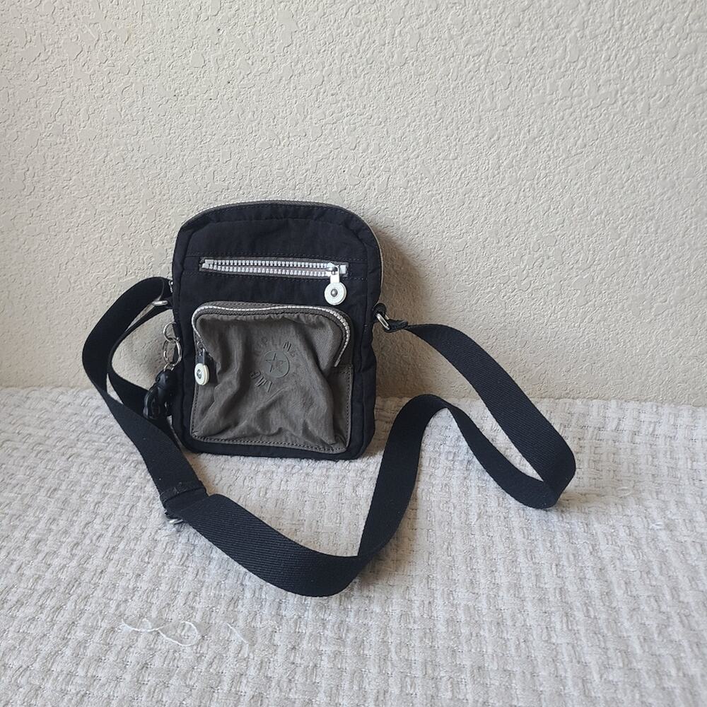 Kipling Black and Gray Crossbody Bag